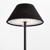 Napa Black ALLUNA CORDLESS LAMP LINEN SHADE 14"