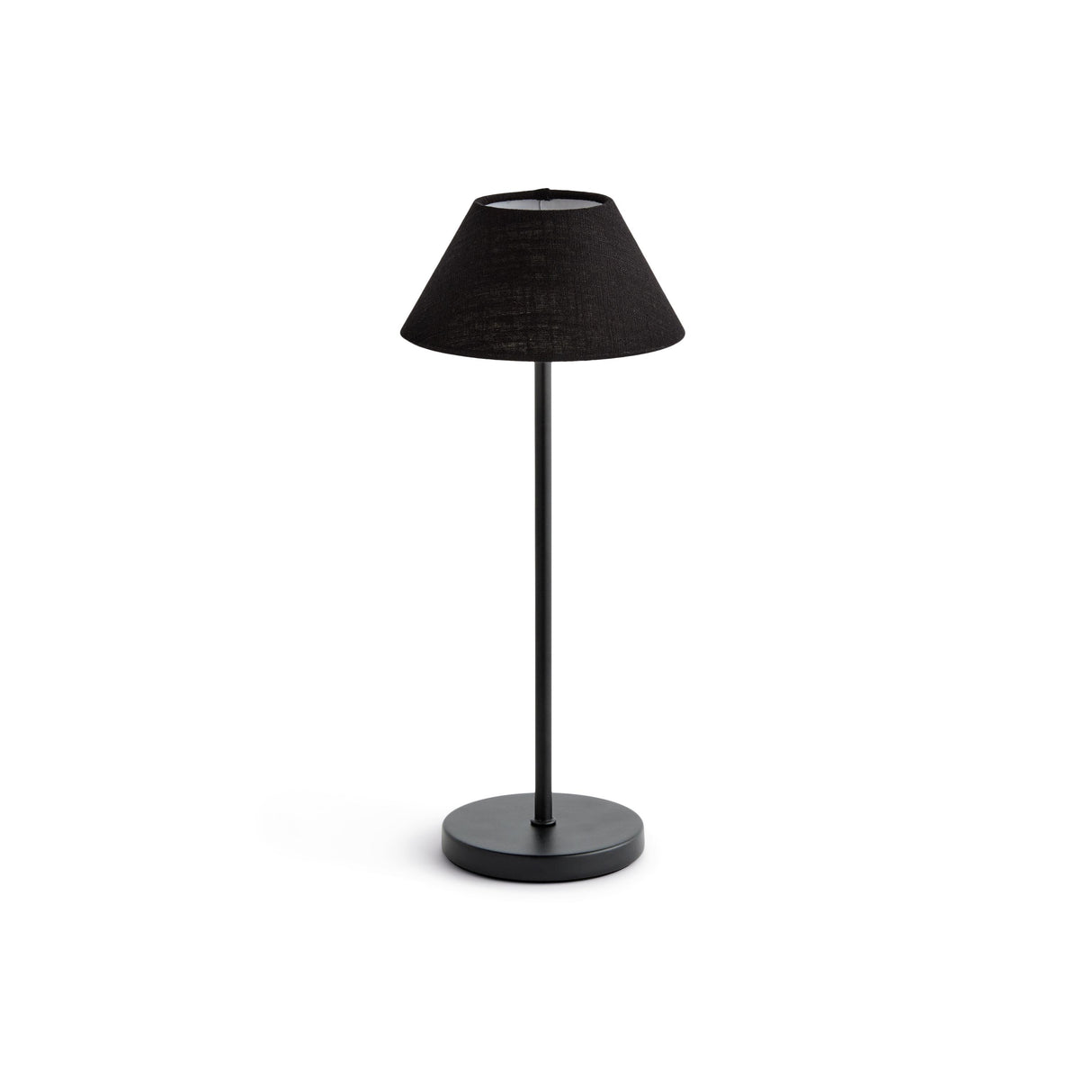 Napa Black ALLUNA CORDLESS LAMP LINEN SHADE 14"