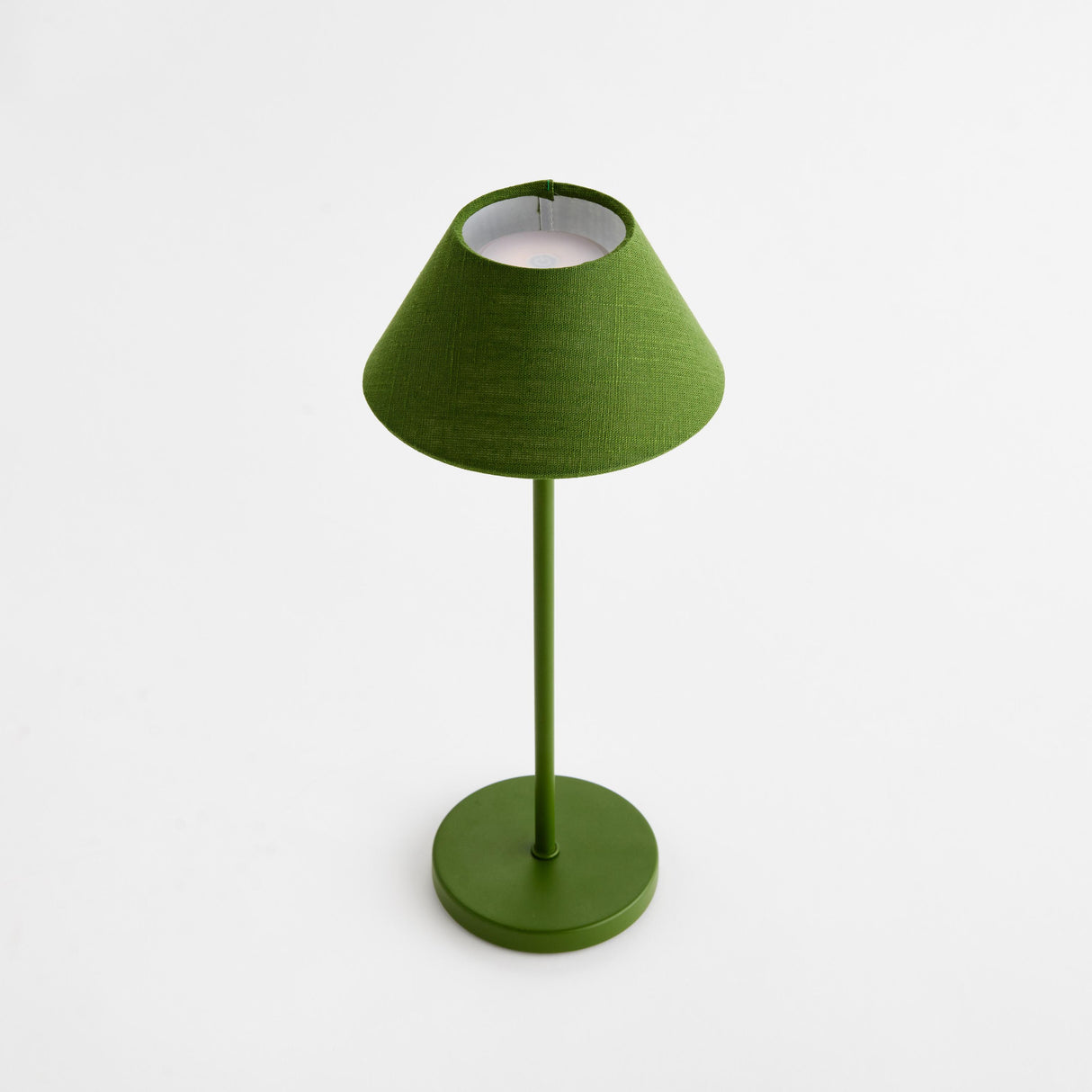Napa Dark Green ALLUNA CORDLESS LED LAMP 14"