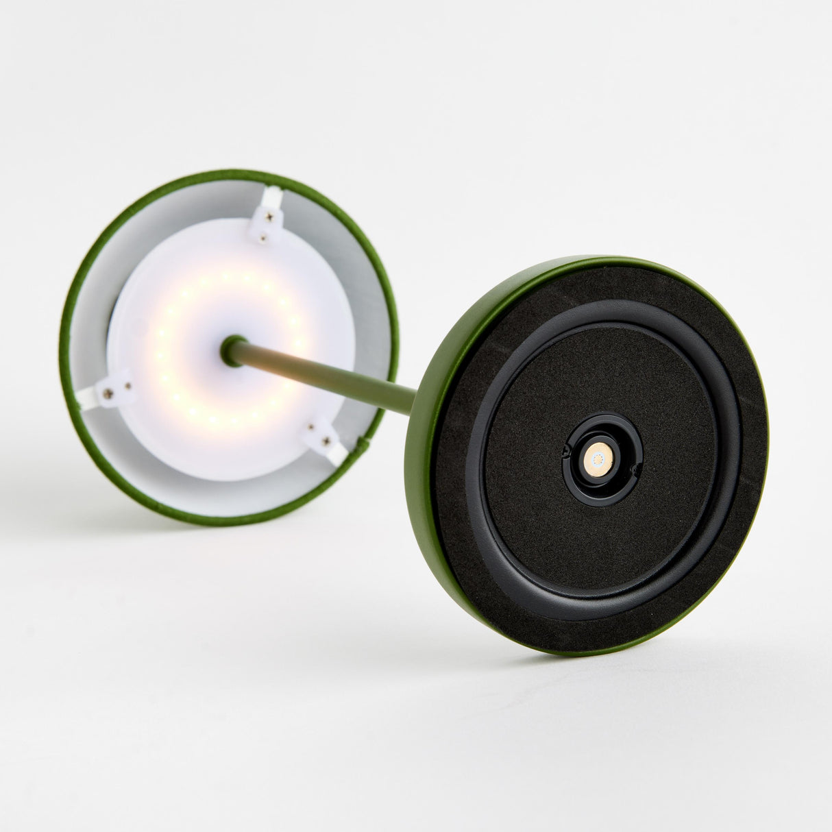 Napa Dark Green ALLUNA CORDLESS LED LAMP 14"