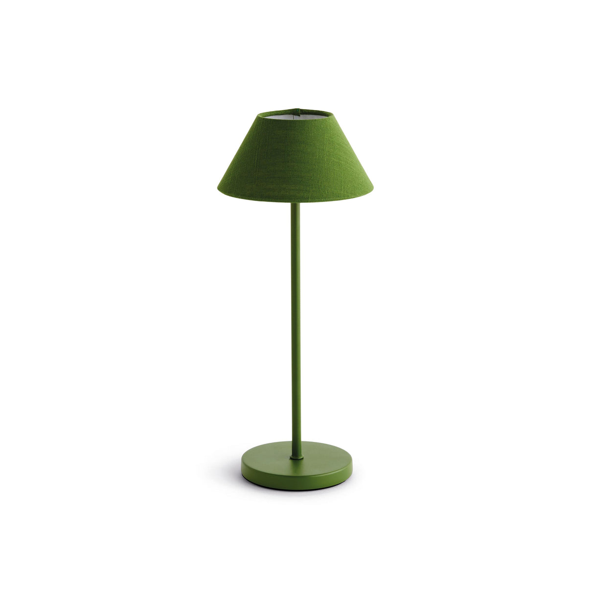 Napa Dark Green ALLUNA CORDLESS LED LAMP 14"