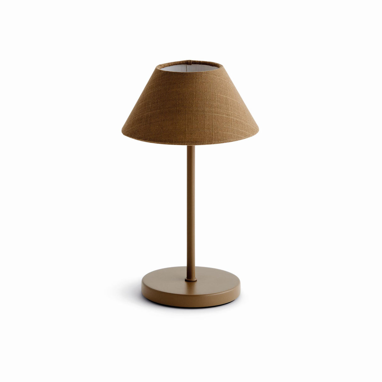 Napa Brown ALLUNA CORDLESS LAMP LINEN SHADE 10"