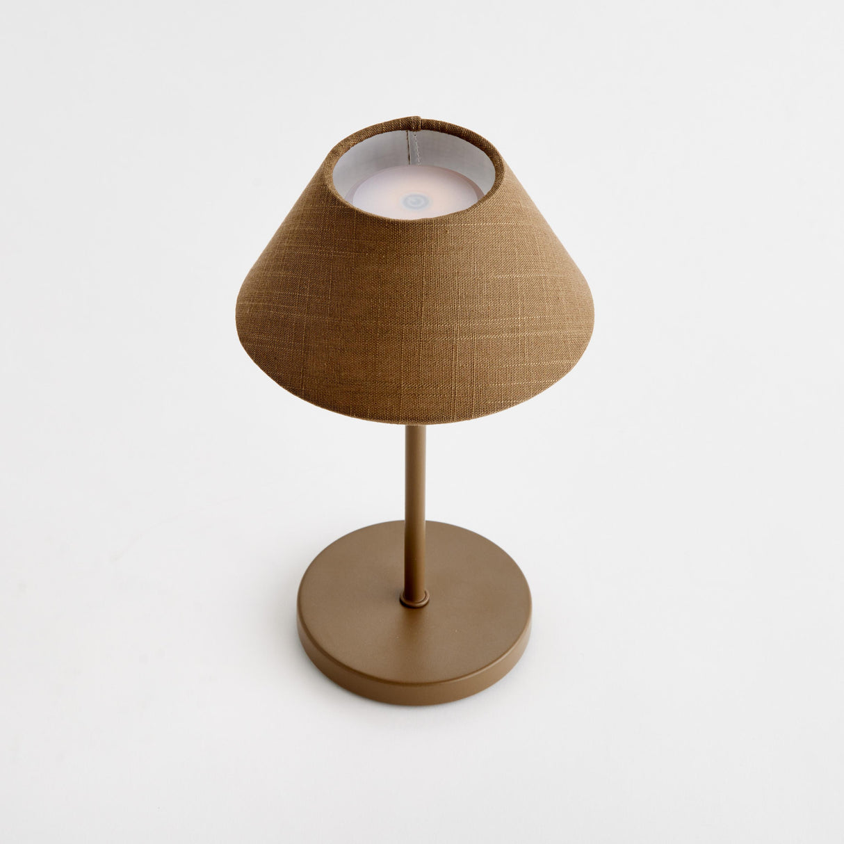 Napa Brown ALLUNA CORDLESS LED LAMP 10"