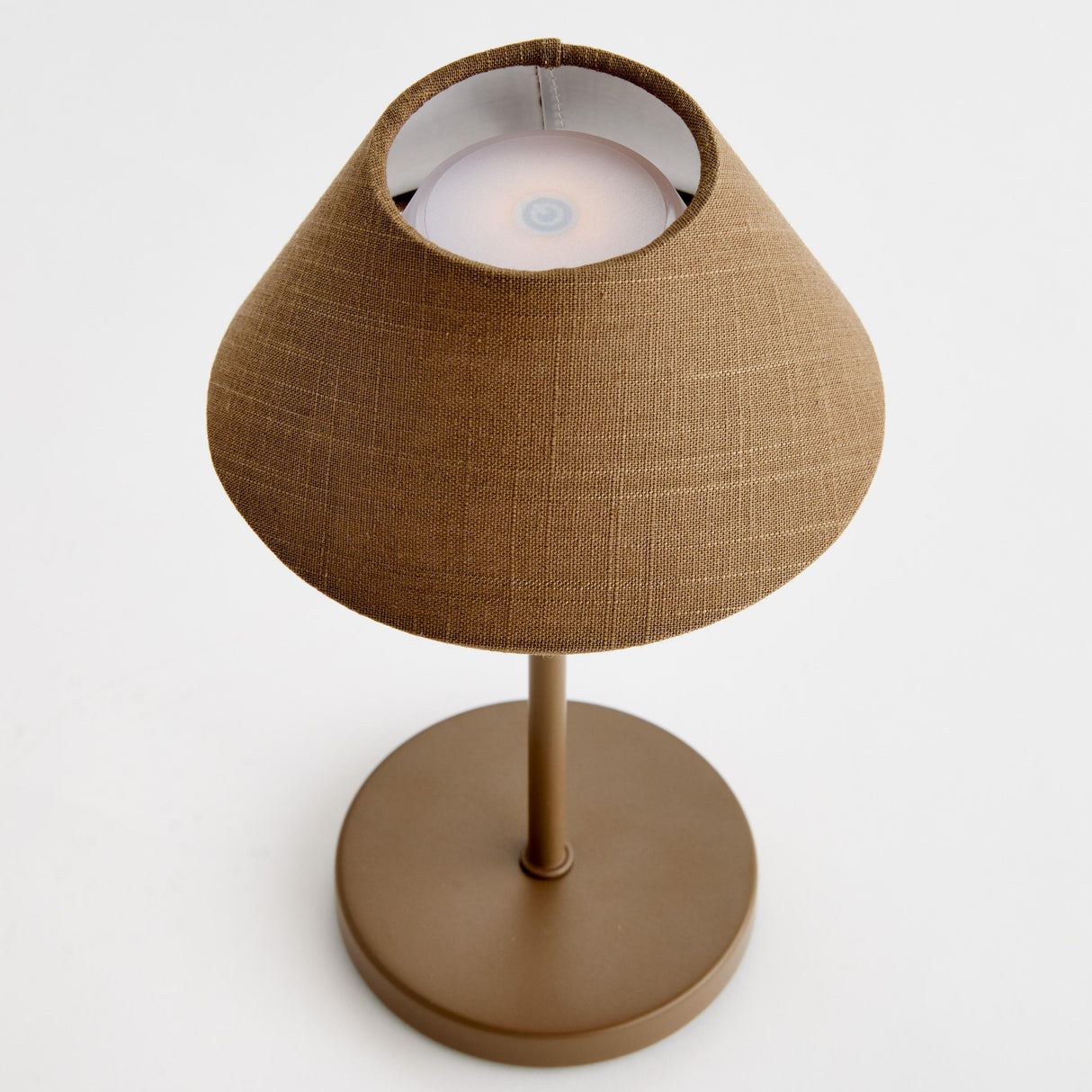 Napa Brown ALLUNA CORDLESS LED LAMP 10"