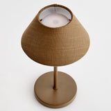 Napa Brown ALLUNA CORDLESS LED LAMP 10"