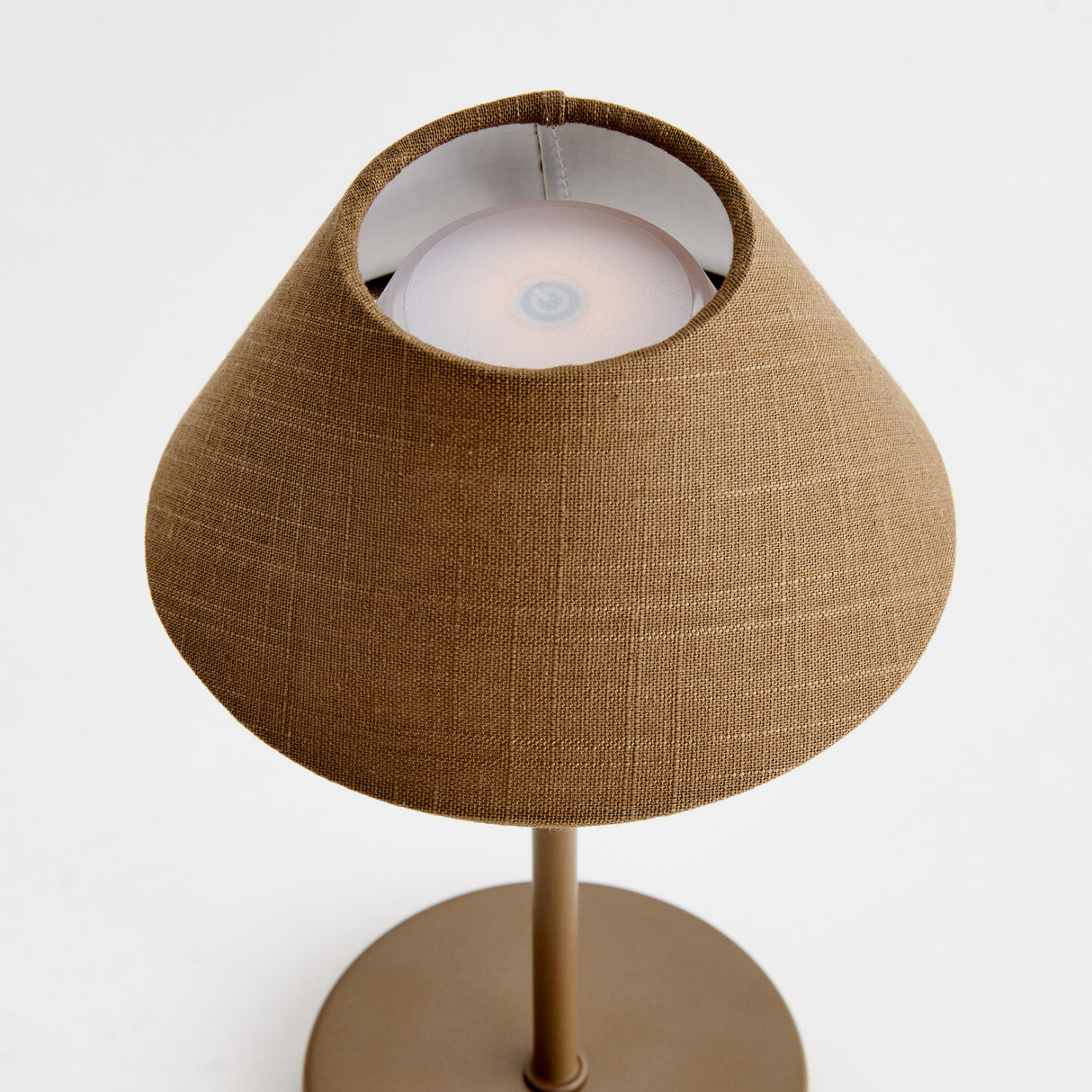 Napa Brown ALLUNA CORDLESS LED LAMP 10"