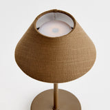 Napa Brown ALLUNA CORDLESS LED LAMP 10"