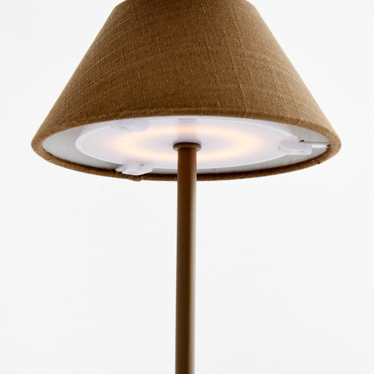 Napa Brown ALLUNA CORDLESS LED LAMP 10"