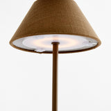 Napa Brown ALLUNA CORDLESS LED LAMP 10"