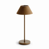 Napa Brown ALLUNA CORDLESS LAMP LINEN SHADE 14"