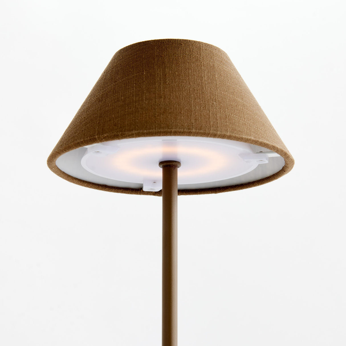 Napa Brown ALLUNA CORDLESS LED LAMP 14"