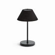 Napa Black ALLUNA CORDLESS LAMP LINEN SHADE 10"