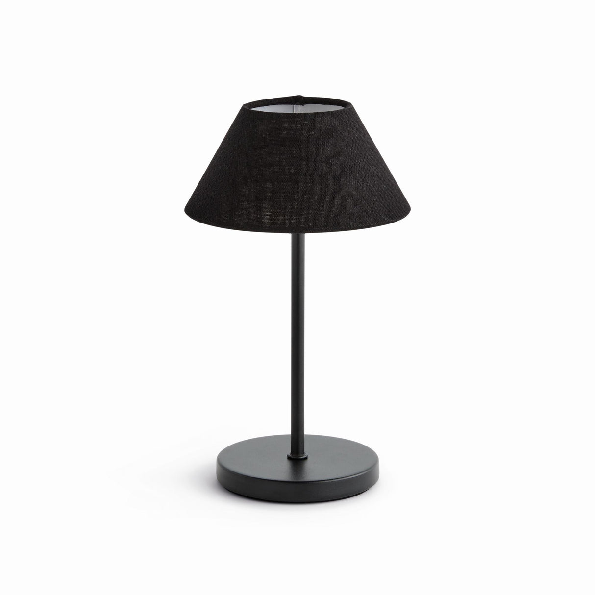 Napa Black ALLUNA CORDLESS LAMP LINEN SHADE 10"