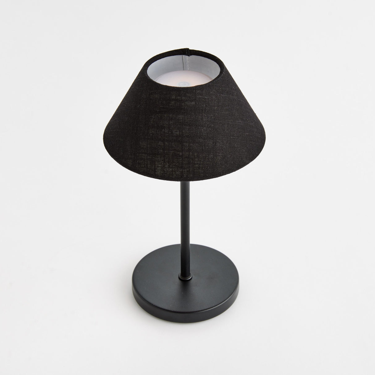 Napa Black ALLUNA CORDLESS LAMP LINEN SHADE 10"