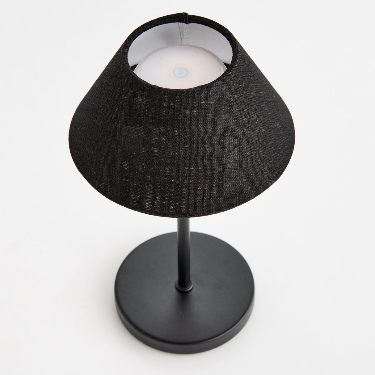 Napa Black ALLUNA CORDLESS LAMP LINEN SHADE 10"
