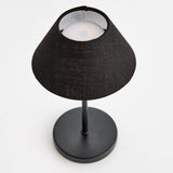 Napa Black ALLUNA CORDLESS LAMP LINEN SHADE 10"