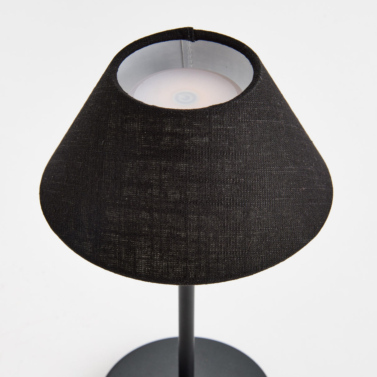 Napa Black ALLUNA CORDLESS LAMP LINEN SHADE 10"