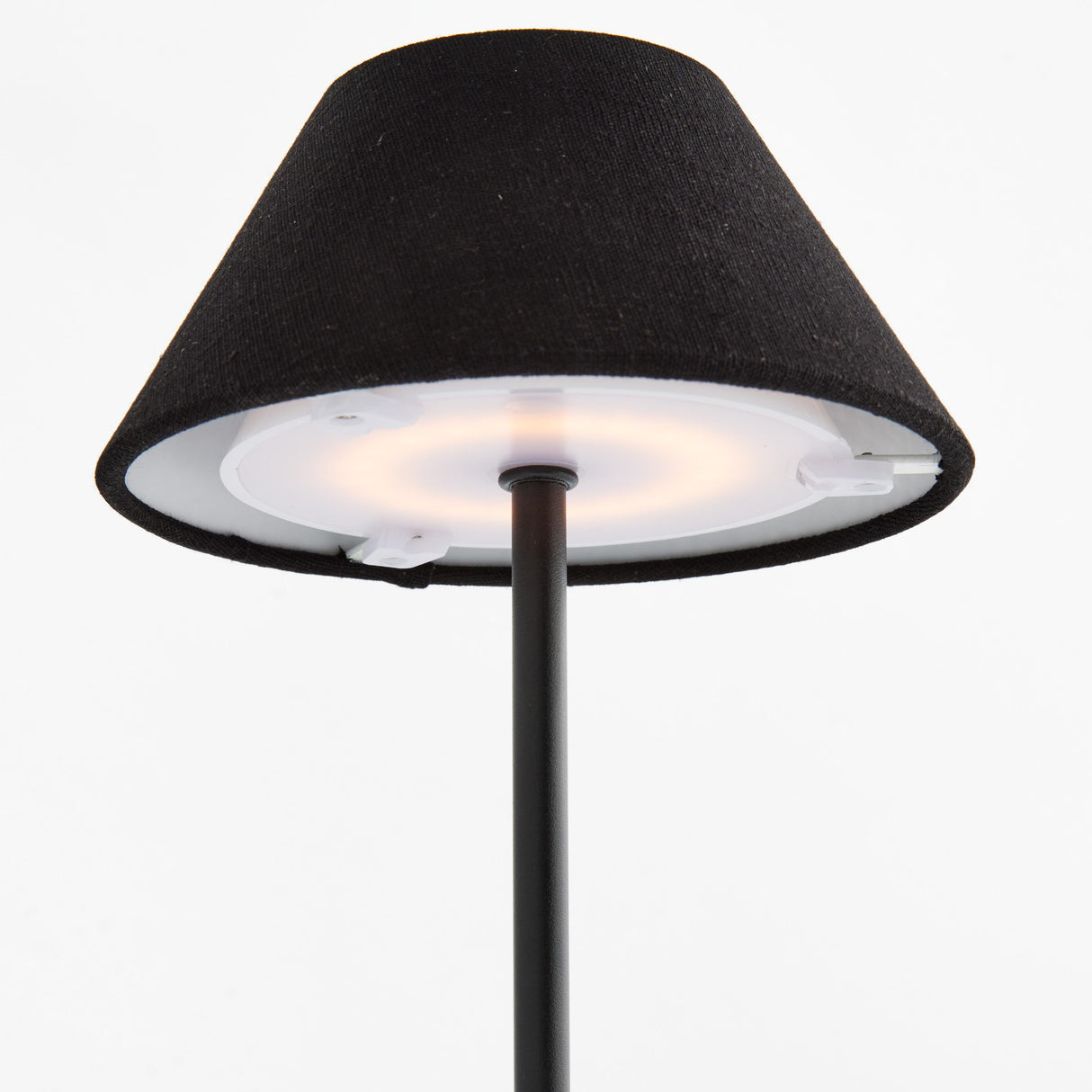 Napa Black ALLUNA CORDLESS LAMP LINEN SHADE 10"