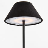 Napa Black ALLUNA CORDLESS LAMP LINEN SHADE 10"