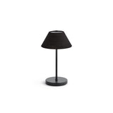 Napa Black ALLUNA CORDLESS LAMP LINEN SHADE 10"