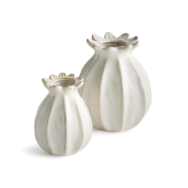 Napa White LAVINIA BUD VASES, SET OF 2