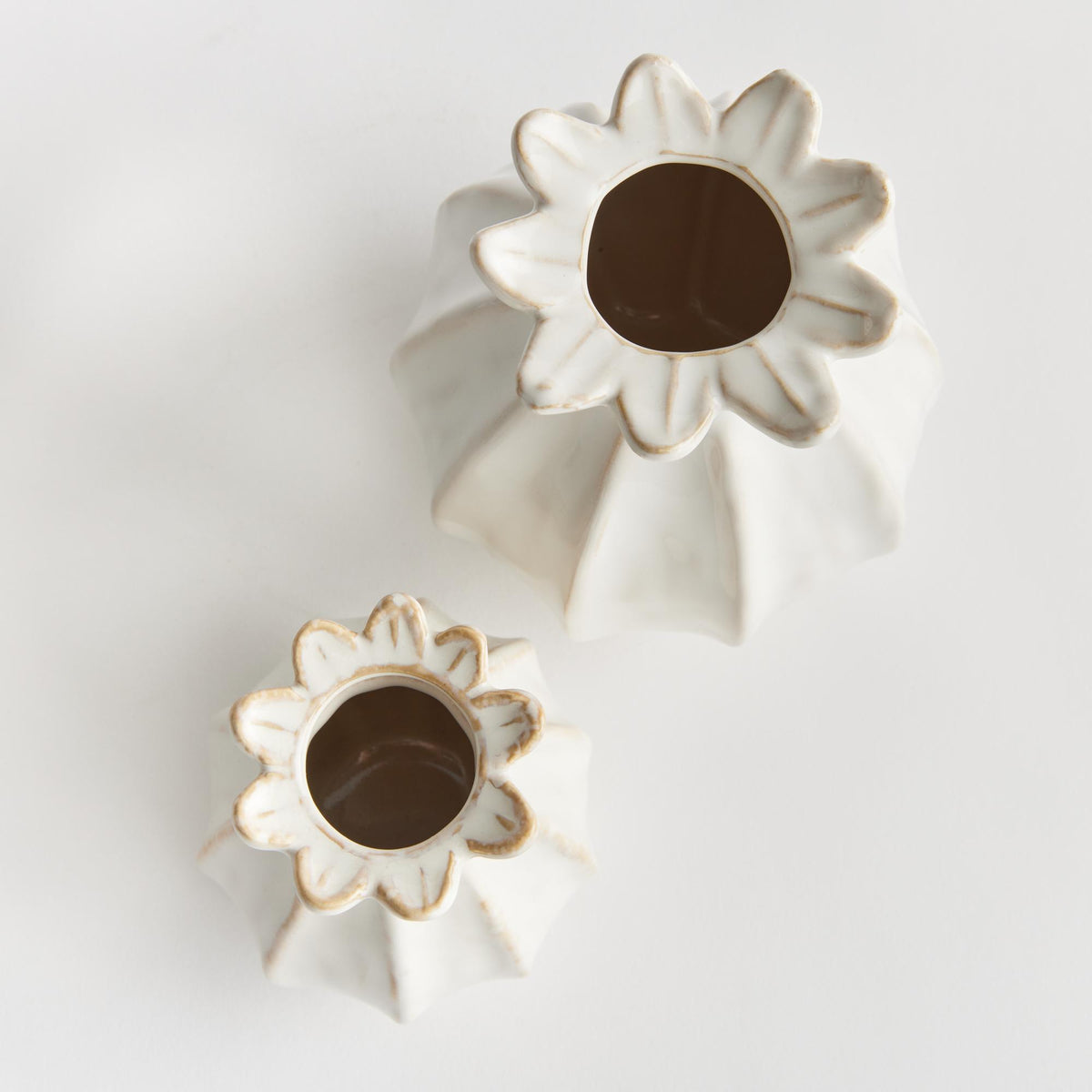 Napa White LAVINIA BUD VASES, SET OF 2