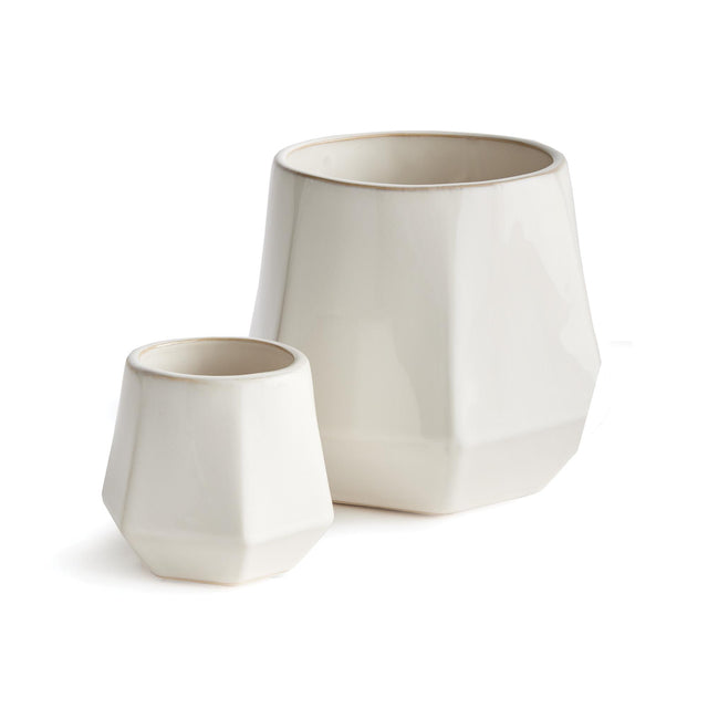 Napa White APEX POTS, SET OF 2