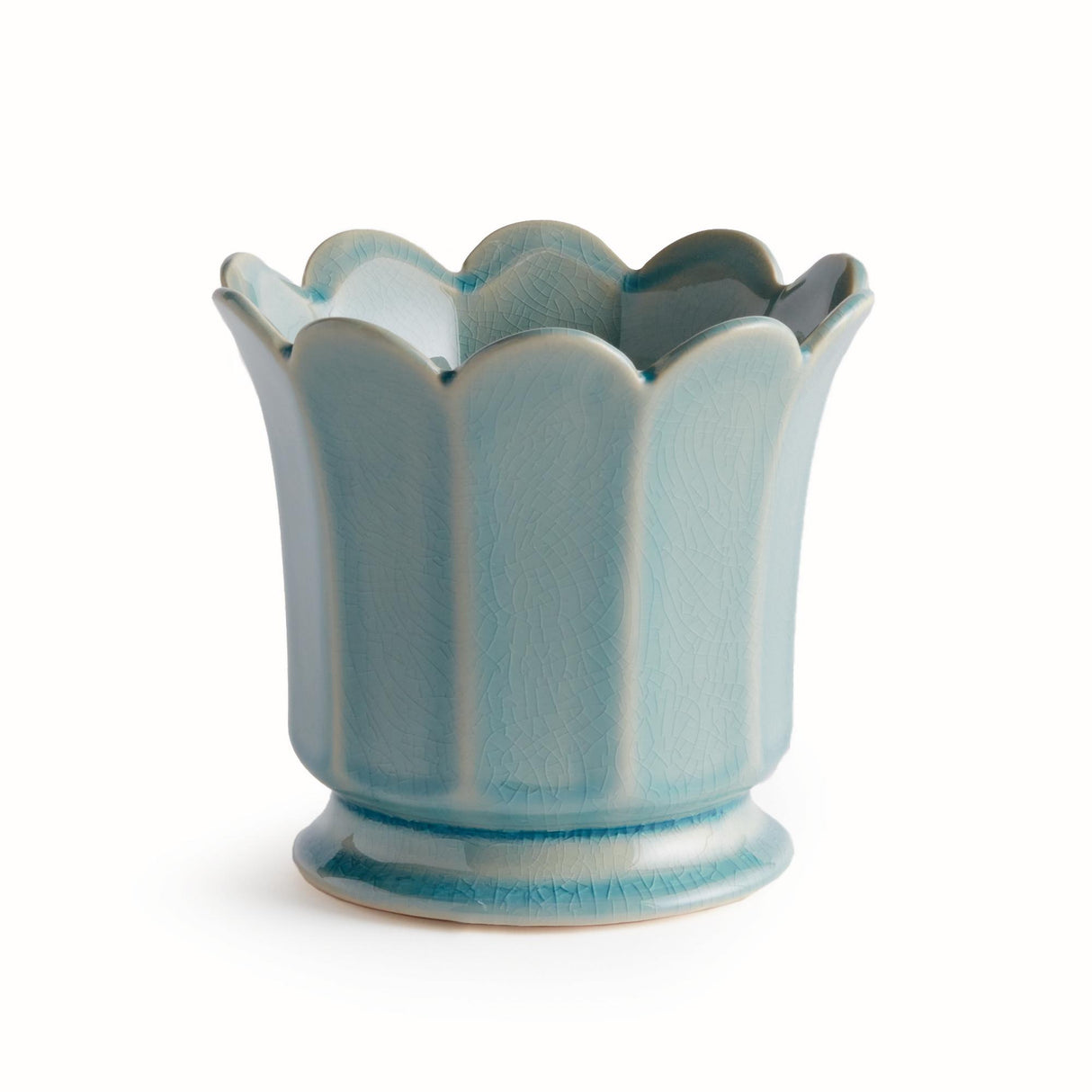 Napa Soft Blue MALINE FOOTED POT SMALL