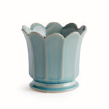 Napa Soft Blue MALINE FOOTED POT SMALL