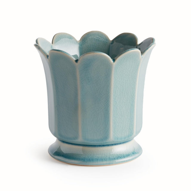 Napa Soft Blue MALINE FOOTED POT LARGE