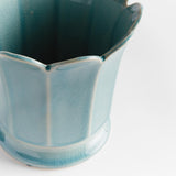 Napa Soft Blue MALINE FOOTED POT LARGE