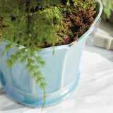 Napa Soft Blue MALINE FOOTED POT LARGE