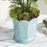 Napa Soft Blue MALINE FOOTED POT LARGE