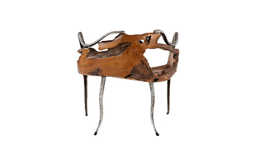 Phillips Collection Graven Live Edge Black Chair