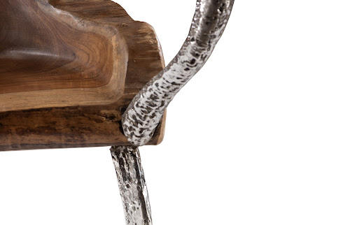 Phillips Collection Graven Live Edge Black Chair