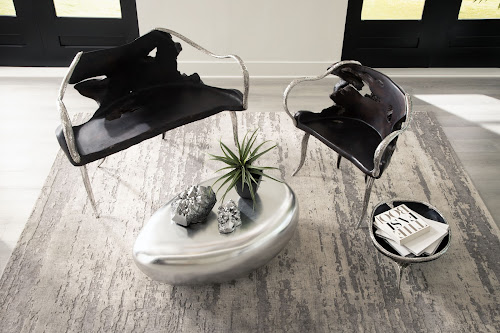 Phillips Collection Graven Live Edge Black Chair