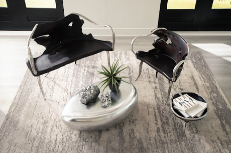 Phillips Collection Graven Live Edge Black Chair