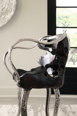 Phillips Collection Graven Live Edge Black Chair