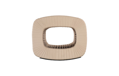 Phillips Collection Seat Belt Ottoman Beige/Beige Chair