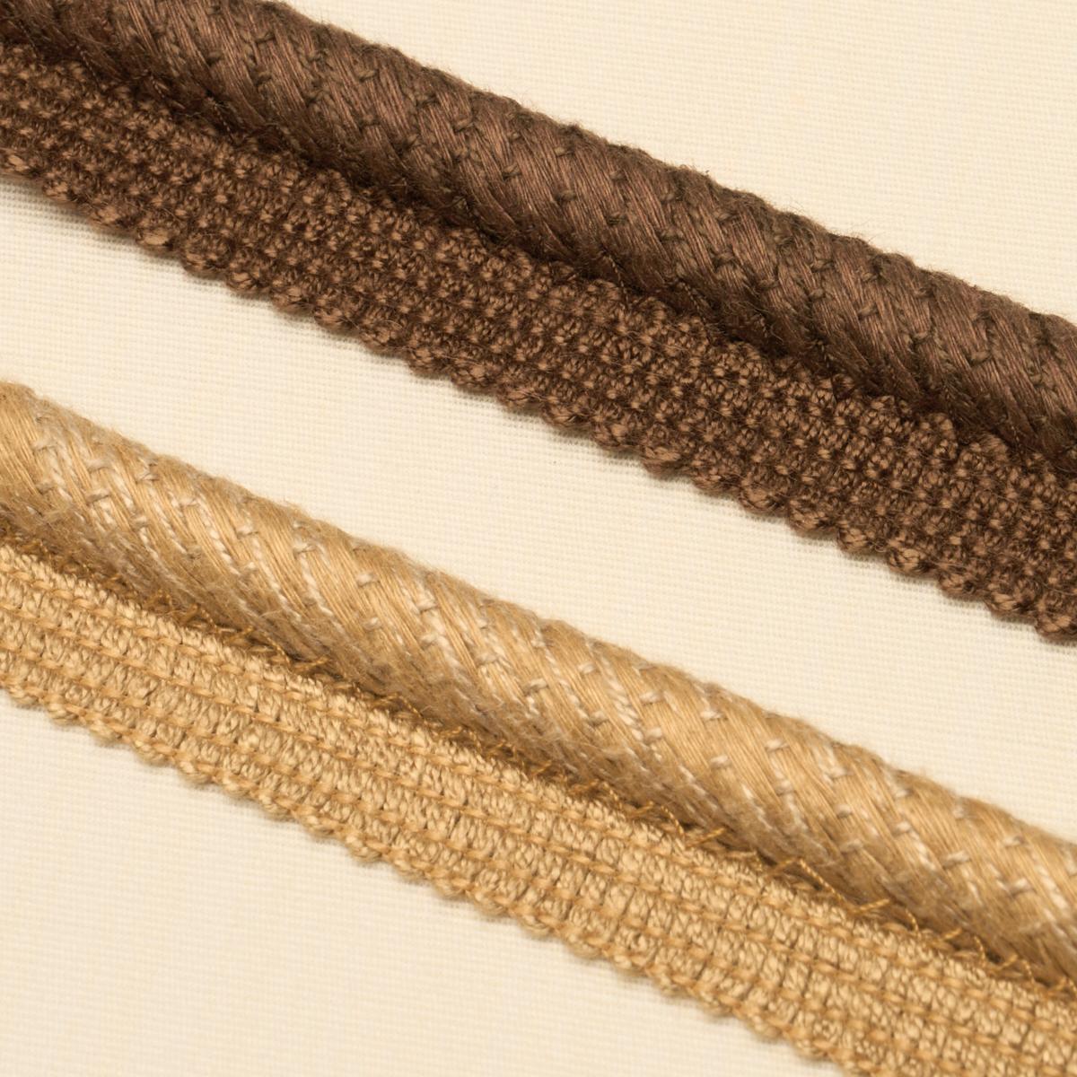 Schumacher Brown Edmond Linen Lip Cord