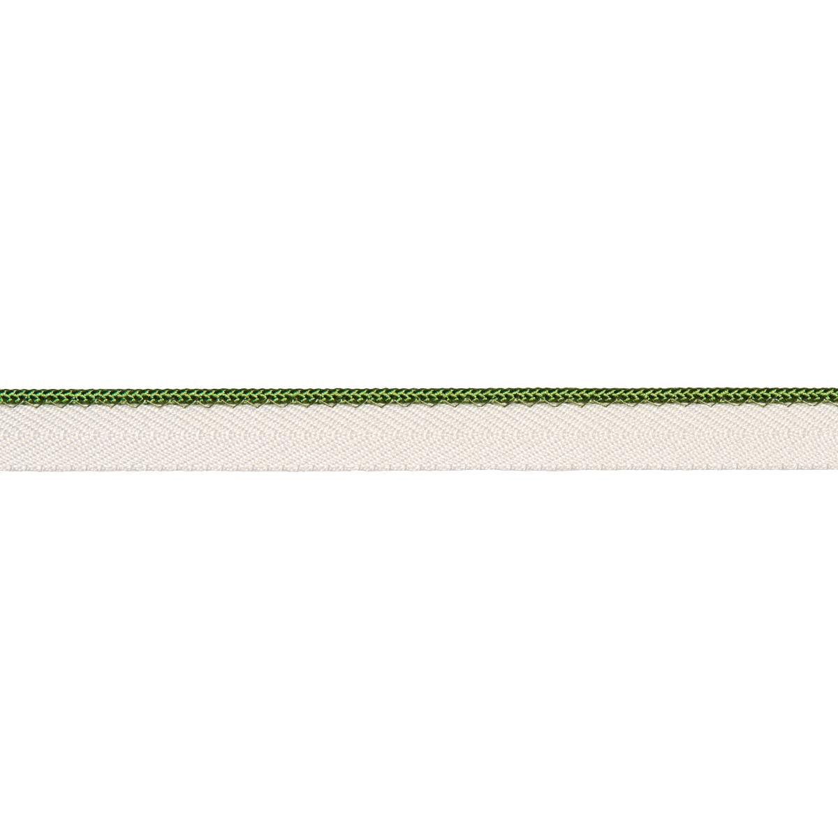 Schumacher Green Gustave Silk Lip Cord Narrow