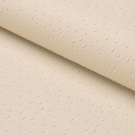 Schumacher Ostrich Vegan Leather Cream Fabric