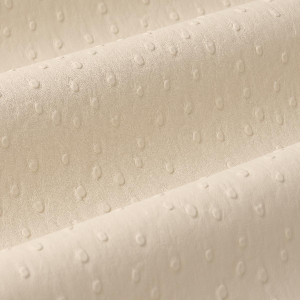 Schumacher Ostrich Vegan Leather Cream Fabric