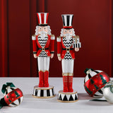 Zodax Royal Guard Christmas Figurines, Set of 2, Festive Holiday Soldier Dcor, 14.25" & 14.5" Tall