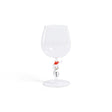 Zodax Snowman Sips Wine Glasses, Set of 4, Holiday Themed Glassware