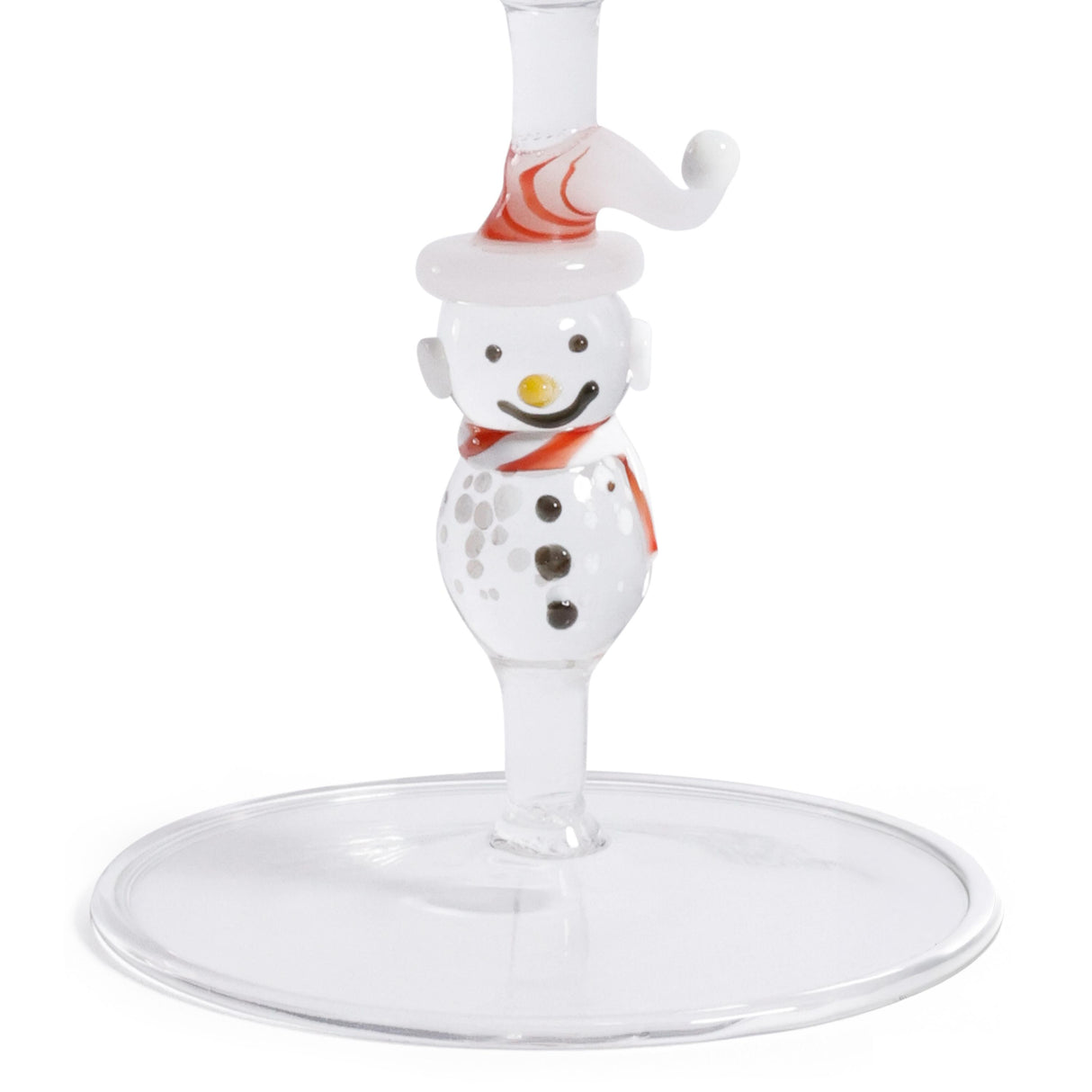 Zodax Snowman Sips Martini Glasses, Set of 4, Holiday Cocktail Glassware