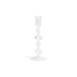 Zodax Marais Blown Glass Taper Candle Holders, Set of 4