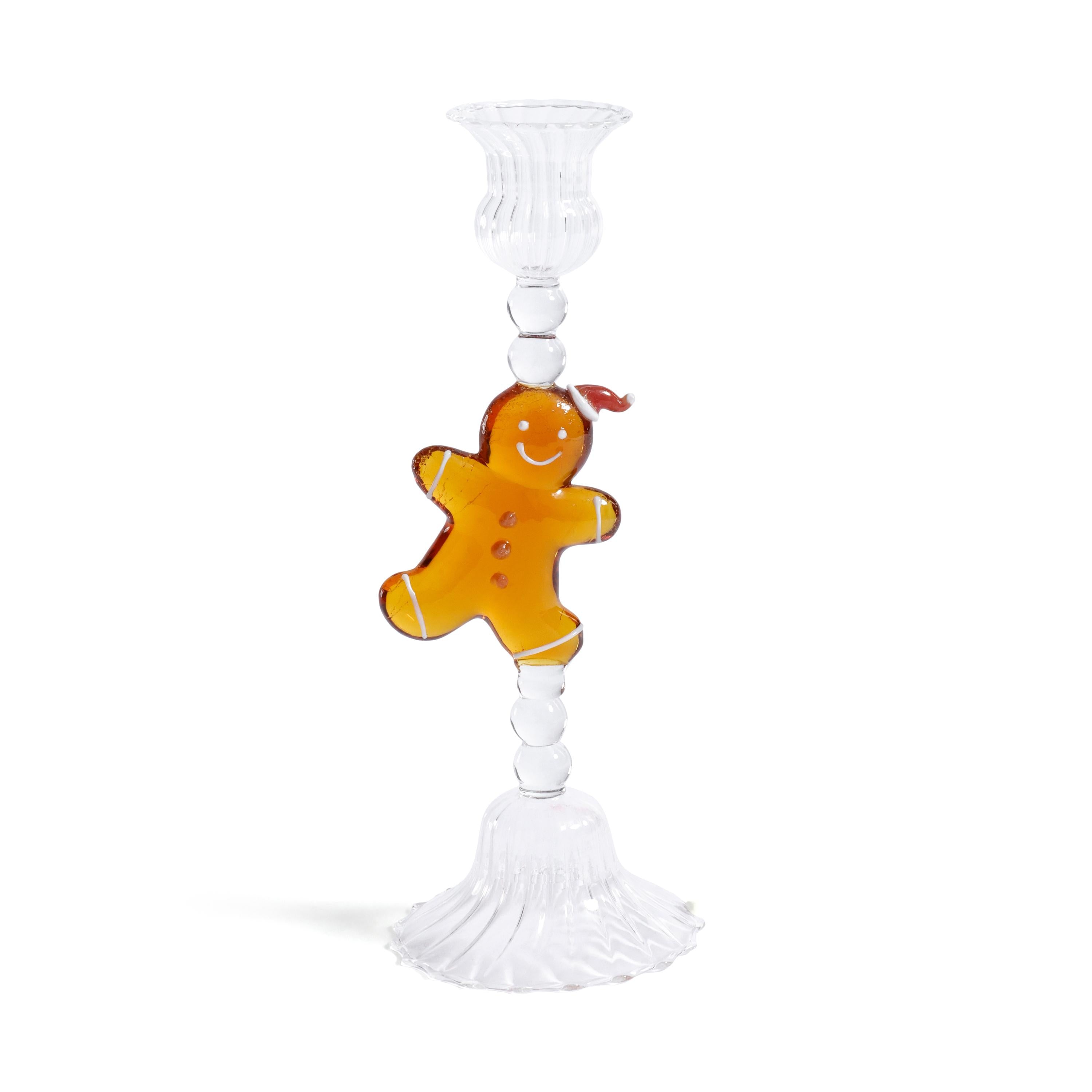 Zodax Gingerbread Taper Candle Holders
