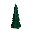 Zodax 15.5" Green Flocked Decorative Trees - Holiday Tabletop Dcor, Set of 4