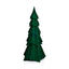 Zodax 15.5" Green Flocked Decorative Trees - Holiday Tabletop Dcor, Set of 4